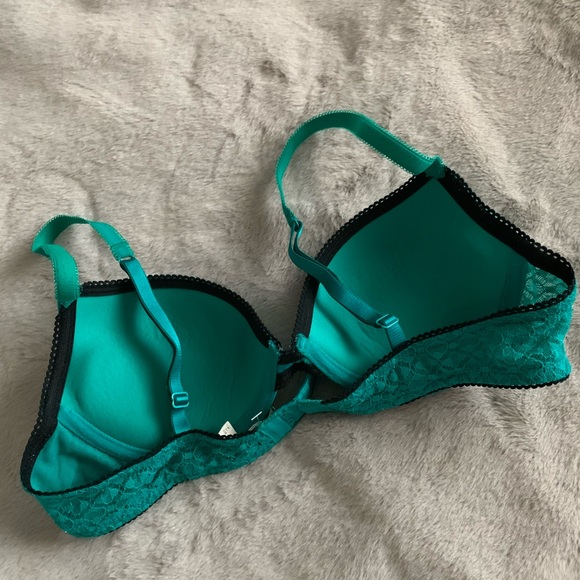 Aerie Vibrant Teal & Black Paige Bra 🦋 - Picture 2 of 3